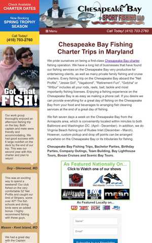 Chesapeake Bay Sport Fishing tablet screenshot